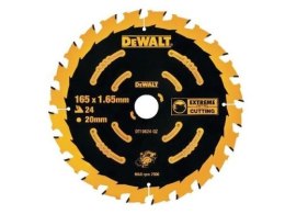 DEWALT PIŁA TARCZOWA DO ZAGŁĘBIARKI 165mmx24zx2,0mm+5` DEWALT