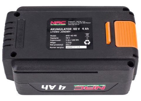 NAC AKUMULATOR 40 V 4Ah, OGNIWA SAMSUNG NAC