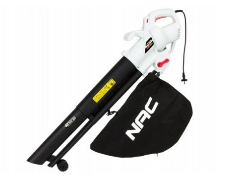 ODKURZACZ / DMUCHAWA DO LIŚCI 3200W Z ROZDRABNIACZEM, 160 - 250 km/h NAC