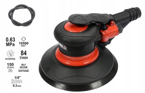 YATO SZLIFIERKA MIMOŚRODOWA PNEUMATYCZNA 150mm 09740 YATO