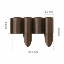 CELLFAST PALISADA OGRODOWY 8,5cm*2,4 mb BRĄZ ECO CELLFAST