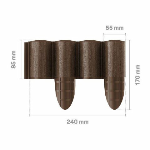 CELLFAST PALISADA OGRODOWY 8,5cm*2,4 mb BRĄZ ECO CELLFAST