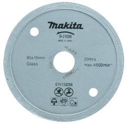 MAKITA TARCZA DIAMENTOWA 85x15mm PEŁNA (NA MOKRO) PŁYTKI, SZKŁO MAKITA
