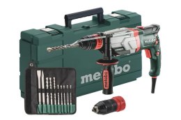 METABO MŁOTOWIERTARKA 1100W 3,4J + DODATKOWY UCHWYT KHE 2860-2 QUICK + ZESTAW WIERTEŁ I DŁUT 10 elem METABO