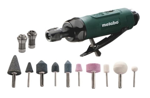 METABO SZLIFIERKA PROSTA PNEUMATYCZNA DG 25 SET + AKCESORIA METABO