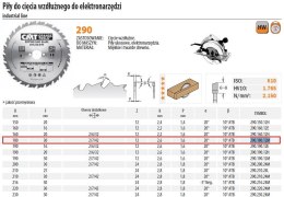 PIŁA DO CIĘCIA POPRZECZNEGO, OBRÓBKA WYKAŃCZAJĄCA HM 180x30x2,6/1,6 Z=40 CMT