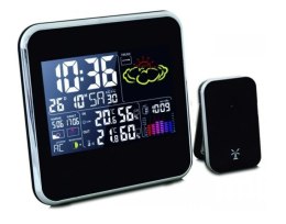 TERMOMETR ELEKTRONICZNY / STACJA POGODY Z KOLOROWYM WYSWIETLACZEM TERDENS