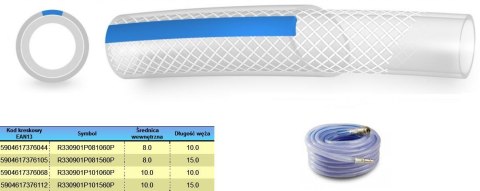 WĄŻ SPRĘŻONEGO POWIETRZA KOMPLET 10mm* 15m POLIX