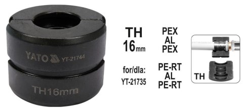 YATO MATRYCE ZAPASOWE DO ZACISKARKI DO RUR PEX-AL-PEX YT-21735 TYP TH 16MM YATO