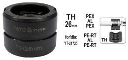 YATO MATRYCE ZAPASOWE DO ZACISKARKI DO RUR PEX-AL-PEX YT-21735 TYP TH 26MM YATO