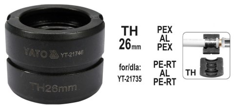 YATO MATRYCE ZAPASOWE DO ZACISKARKI DO RUR PEX-AL-PEX YT-21735 TYP TH 26MM YATO