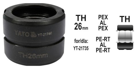 YATO MATRYCE ZAPASOWE DO ZACISKARKI DO RUR PEX-AL-PEX YT-21735 TYP TH 32MM YATO