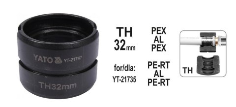 YATO MATRYCE ZAPASOWE DO ZACISKARKI DO RUR PEX-AL-PEX YT-21735 TYP TH 32MM YATO