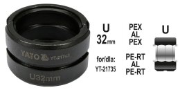 YATO MATRYCE ZAPASOWE DO ZACISKARKI DO RUR PEX-AL-PEX YT-21735 TYP U 32MM YATO