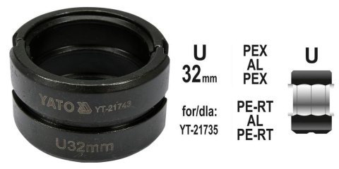 YATO MATRYCE ZAPASOWE DO ZACISKARKI DO RUR PEX-AL-PEX YT-21735 TYP U 32MM YATO