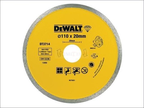 DEWALT TARCZA DIAM.110mmx20mm DT3714 DEWALT