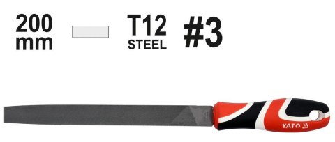 PILNIK DO METALU 200mm #3 PŁASKI YATO