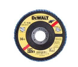 ŚCIERNICA LISTKOWA 115mm P 36 TYP 29 WYGIĘTA DEWALT