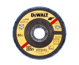 ŚCIERNICA LISTKOWA 115mm P 80 TYP 29 WYGIĘTA DEWALT