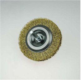 SZCZOTKA 80mm TARCZOWA/TRZPIEŃ MOSIĄDZ SZCZOTPOL