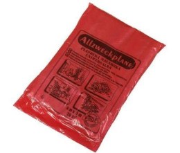 FOLIA 4 x 5m BUDOWLANA CZERWONA SUPER GRUBA HERMES