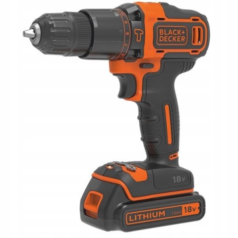 BLACK+DECKER ZESTAW 18V WKRĘTARKA + ZAKRĘTARKA 1x1,5Ah + TORBA BLACK+DECKER