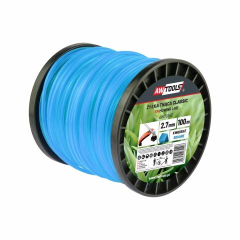 AWTOOLS ŻYŁKA TNĄCA CLASSIC 2,7x100m / KWADRAT AWTOOLS