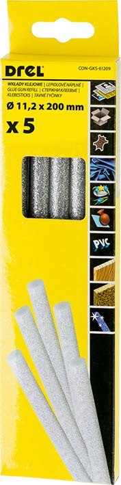 WKŁAD KLEJOWY 11,2x200mm SREBRNY-BROKAT/ CONDOR /5szt. DREL/CONDOR