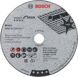 BOSCH TARCZA MET. 76mm x 1,0mm x 10mm INOX EXPERT 5szt BOSCH