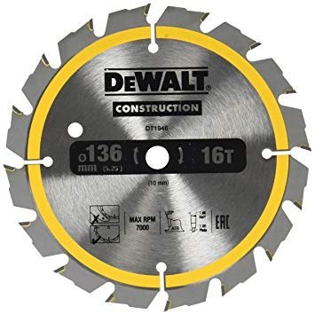 DEWALT PIŁA TARCZ.136x10mmx16z DEWALT