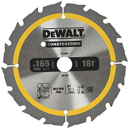 DEWALT PIŁA TARCZ.165x20mmx36z DEWALT