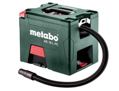 METABO ODKURZACZ 18V WALIZKOWY AS 18 L PC CARCASS Z RĘCZNYM CZYSZCZENIEM FILTRA METABO
