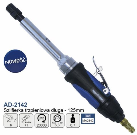 ADLER SZLIFIERKA PROSTA PNEUMATYCZNA DŁUGA AD-2142 ADLER