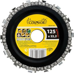 TARCZA ŁAŃCUCHOWA DO DREWNA 125mm DREL/CONDOR