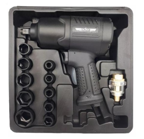 ADLER KLUCZ UDAROWY PNEUMATYCZNY 1/2" 1590Nm + NASADKI ADLER