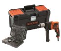 BLACK+DECKER WIERTARKA UDAROWA 850W + AKCESORIA + WALIZKA BEH850KA32-QS BLACK+DECKER
