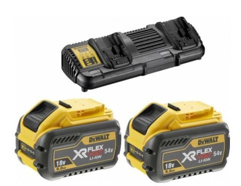 DEWALT ŁADOWARKA DCB132 +2x9.0Ah FV PODWÓJNA 4A 18-54V DEWALT