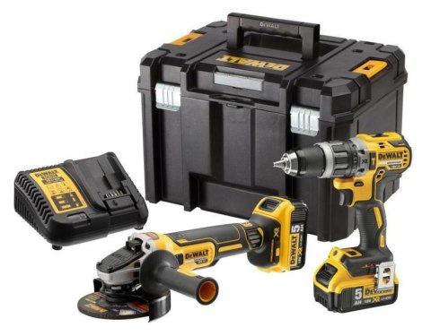 DEWALT.ZESTAW COMBO 18V (DCD796+DCG405) 2x5,0Ah TSTAK VI DCK2080P2T DEWALT