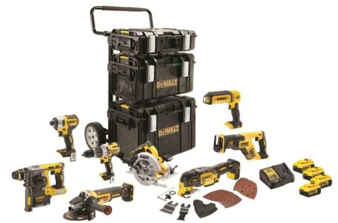 DEWALT.ZESTAW COMBO 18V (DCD996+DCF887+DCG405+DCH273+DCS355+DCS367+DCS570+DCL050) 4x5,0Ah DCK853P4 DEWALT