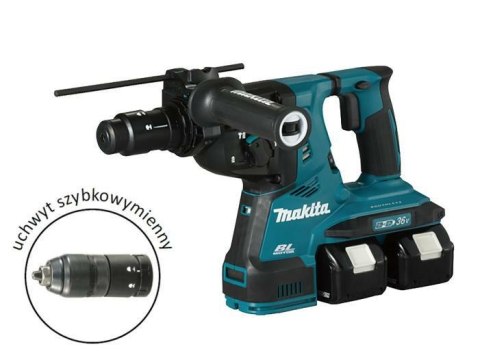 MAKITA MŁOT WIERCĄCO-KUJĄCY SDS-PLUS 2x18V 2,9J AVT 2x5,0Ah +UCHWYT DHR283T2JU MAKITA