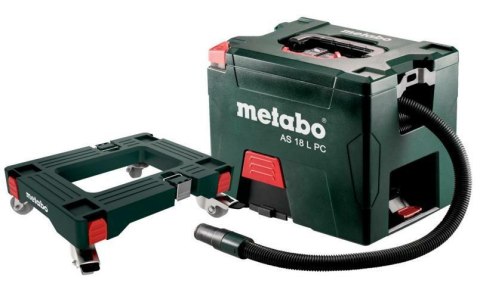 METABO ODKURZACZ 18V WALIZKOWY AS 18 L PC CARRCASS +PODSTAWA NA KÓŁKACH METABO