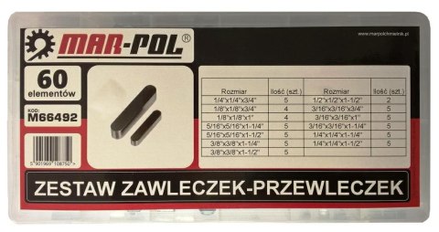 ZESTAW WPUSTÓW PRYZMATYCZNYCH 60cz. MAR-POL