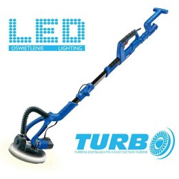 DEDRA SZLIFIERKA DO GIPSU / ŻYRAFA LED 750W TURBO DEDRA