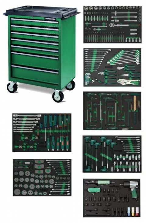 JONNESWAY WÓZEK WARSZTATOWY 7SZ.+295szt.NARZ. JONNESWAY