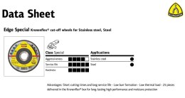 KLINGSPOR TARCZA DO CIĘCIA METALU 125mm x 1,2mm x 22,2mm Edge KLINGSPOR