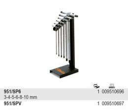 BETA KOMPLET KLUCZ TRZPIENIOWYCH TYPU T /6el. BETA
