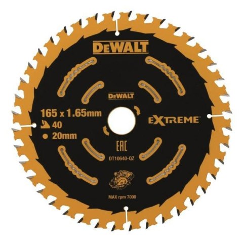 DEWALT PIŁA TARCZ.165x20mmx40z DEWALT