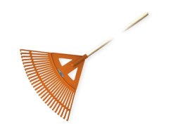 GRABIE PLASTIKOWE DO LIŚCI 27z OPRAWIONW TRZON DREWNIANY BRADAS