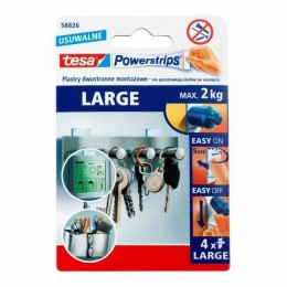 TESA PLASTRY POWERSTRIPS LARGE 4szt./BIAŁE TESA
