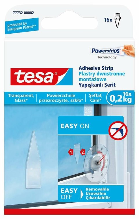 TESA PRZEZROCZYSTE PLASTRY MONTAŻOWE 200g. TESA